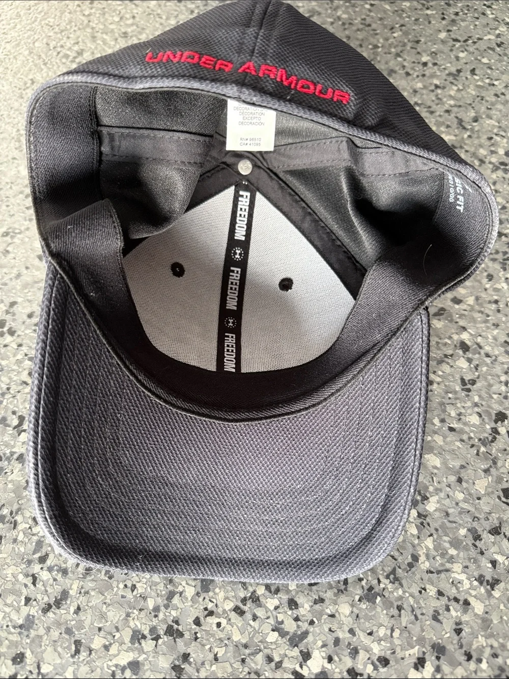 Under Armour Black Cap with Stars & Stripes Logo